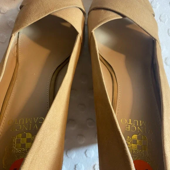 VINCE CAMUTO Womens Taryn Nubuck Jute Peeptoe Wedge - Picture 15 of 16